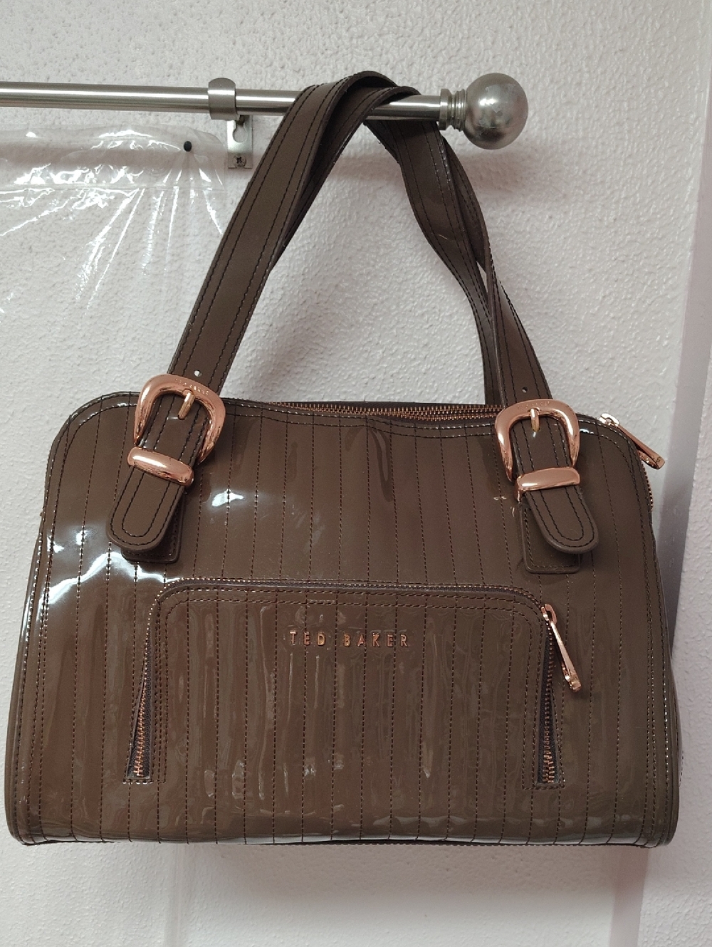 Tan Textured Ted Baker Handle Bag